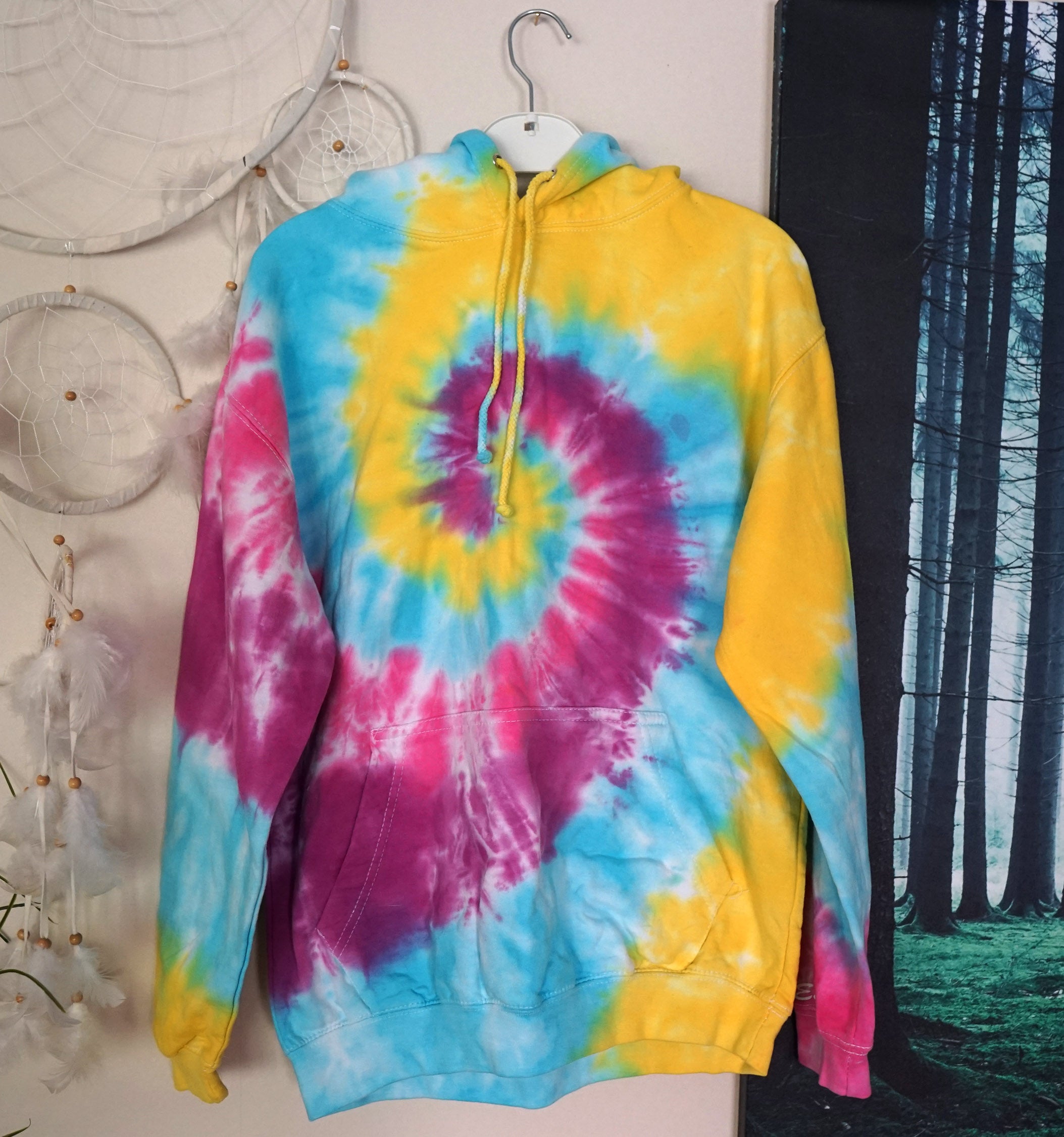 Spiral Tie Dye Hoodie Pastel Tie Dye Hoodie Pastel 