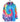 Rainbow Tie-dye hoodie i polyester | Himmelsblå